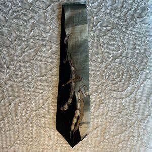 Sazzari Mens Italian 100% Woven Silk Tie Bold Artistic Pattern 80s 90s Vintage